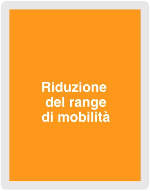riduzione del range di mobilità